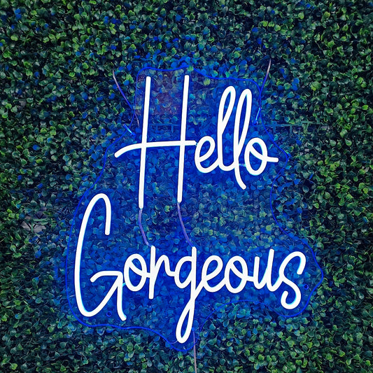 Hello Gorgeous LED neon sign - My Neon Lights