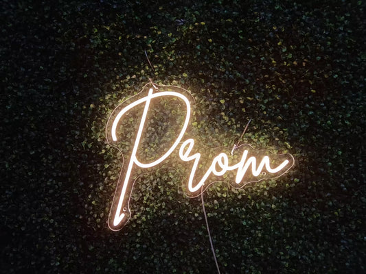 PROM neon sign