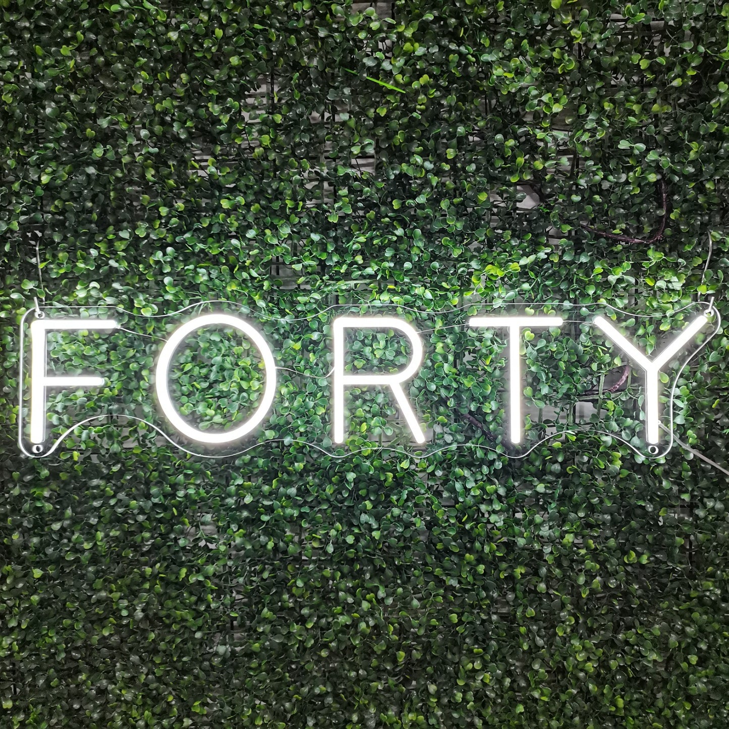 Forty LED Neon Sign