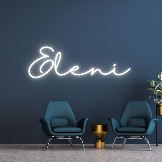 “ELENI” Custom Neon Sign for Balloons by Hallbank