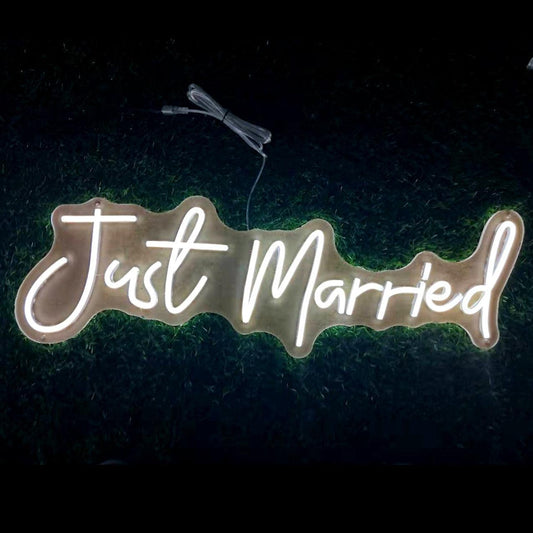 Just Married LED Neon Sign - My Neon Lights