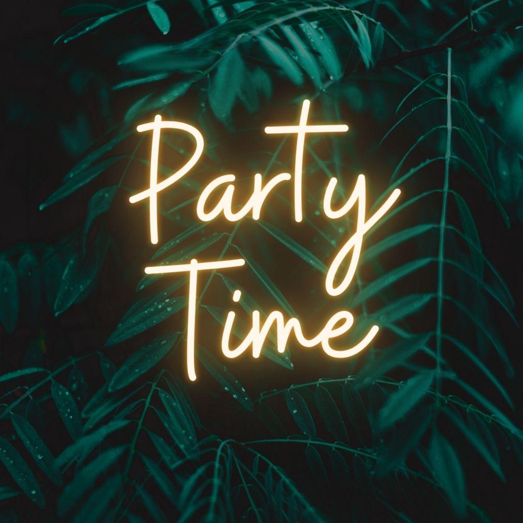 Party Time Neon Sign To Celebrate Your Birthday | My Neon Lights