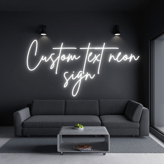 A custom neon light 