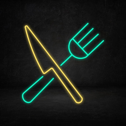 Cutlery LED Neon Sign - My Neon Lights