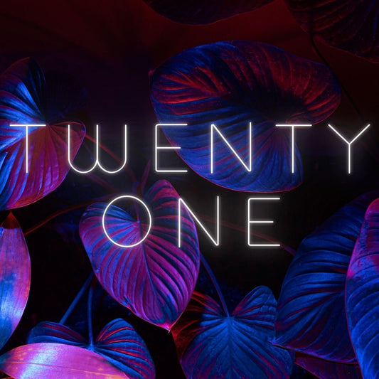 Twenty One LED Neon Sign - My Neon Lights